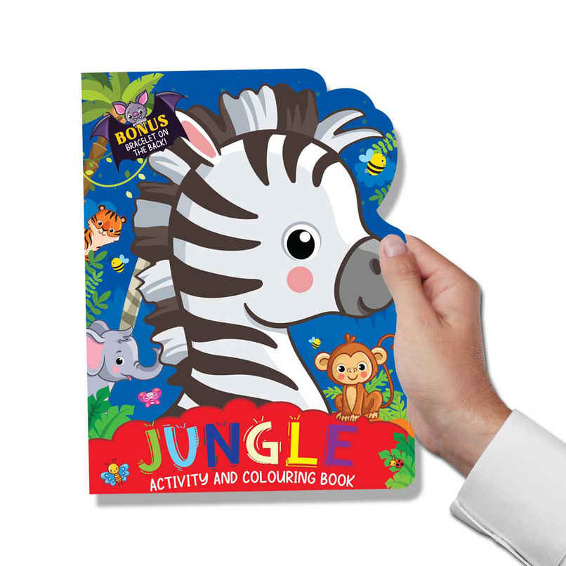 Dreamland Jungle Activity and Colouring Book Die Cut Shape 48 Pages
