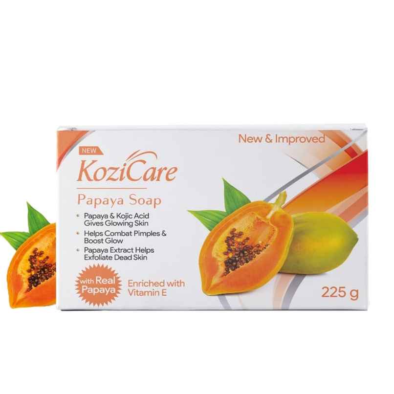 Kozicare Kojic Acid Soap And Glutathione Soap | Papaya Soap | Body Tan Removal Soap | Pack Of 3