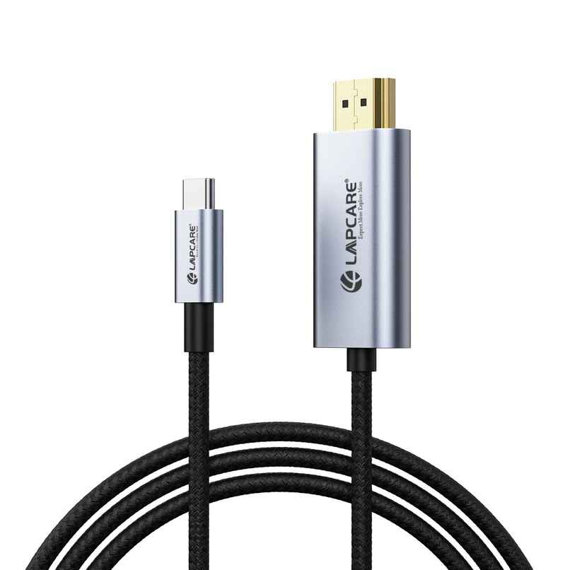 Lapcare Type C to HDMI Cable with 4K Ultra HD| 3840x2160@30Hzresolution | 5Gb/s Ultra High Speed Lapcare Type C to HDMI Cable with 4K Ultra HD| 3840x2160@30Hzresolution | 5Gb/s Ultra High Speed