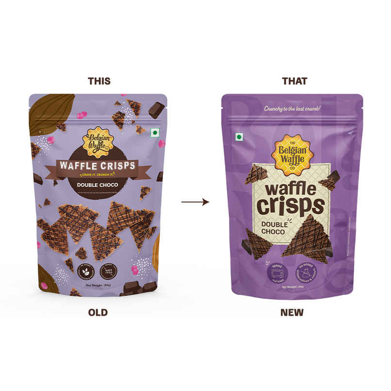 The Belgian Waffle Co Double Choco Crisps | Crispy & Chocolatey The Belgian Waffle Co Double Choco Crisps | Crispy & Chocolatey