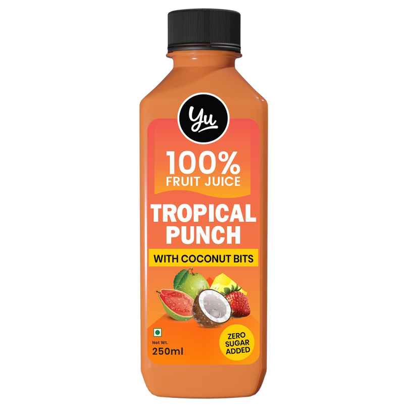 Yu Tropical Punch Real Mixed Fruit Juice With Coconut Bits