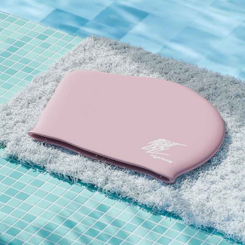 Lifelong Women's Silicone Swimming Cap | Pink