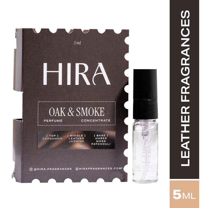 HIRA Oak & Smoke Eau De Perfume Mini | for Men with Leather & Cardamom Notes