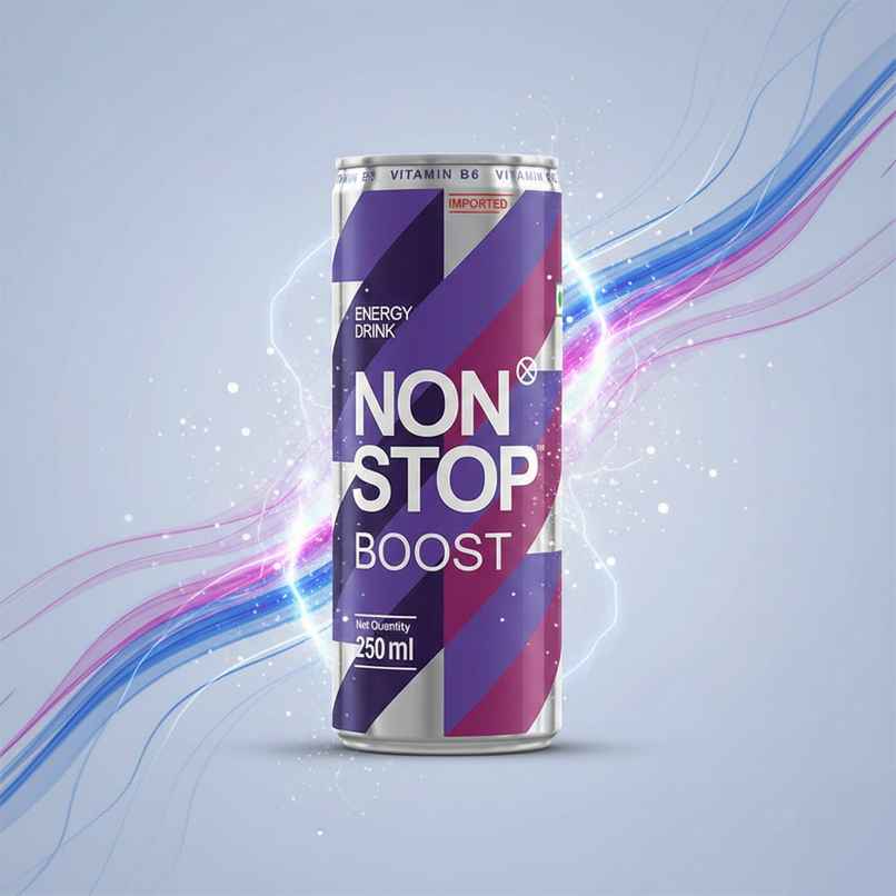 NON STOP Boost Energy Drink | Canned Beverage