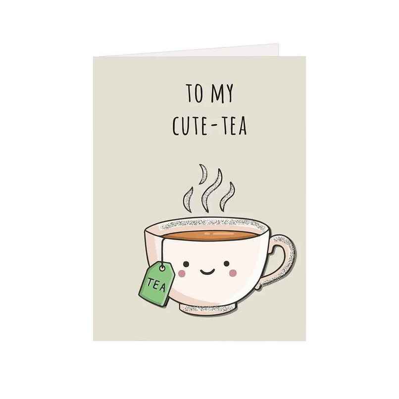 Itsy Bitsy Greeting Card & Envelope My Cute-tea 4 x 6 Inch Approx 2 Pc Pb Lb