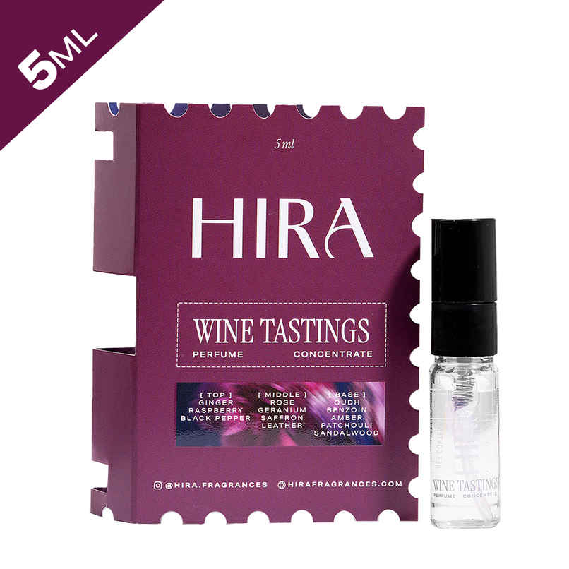 HIRA Wine Tastings Eau De Perfume Mini for Women with Ginger, Rose, Sandalwood Notes