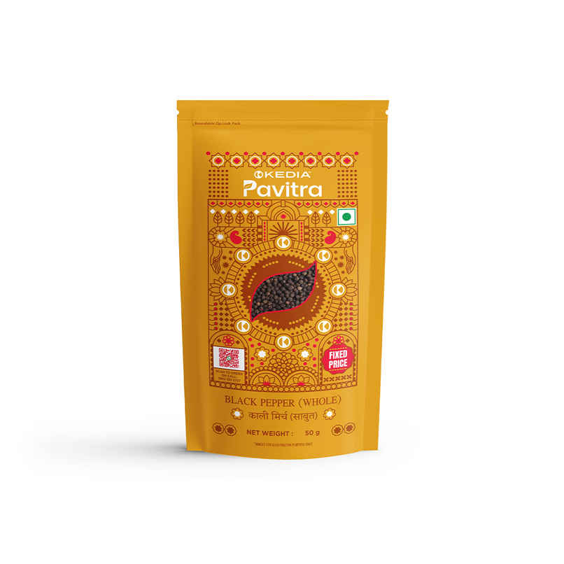 Kedia Pavitra Black Pepper Whole-Kali Mirch