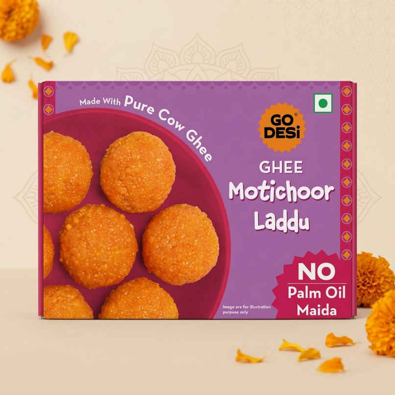 GO DESi Ghee Motichoor Laddu | Made with pure cow ghee