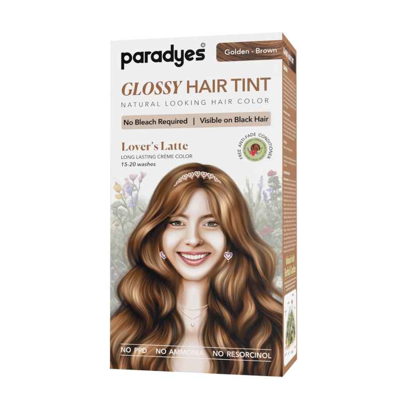 Paradyes No Bleach Lover's Latte Glossy Hair Tint, Ammonia|free Hair Color for Natural Black Hair Paradyes No Bleach Lover's Latte Glossy Hair Tint, Ammonia|free Hair Color for Natural Black Hair