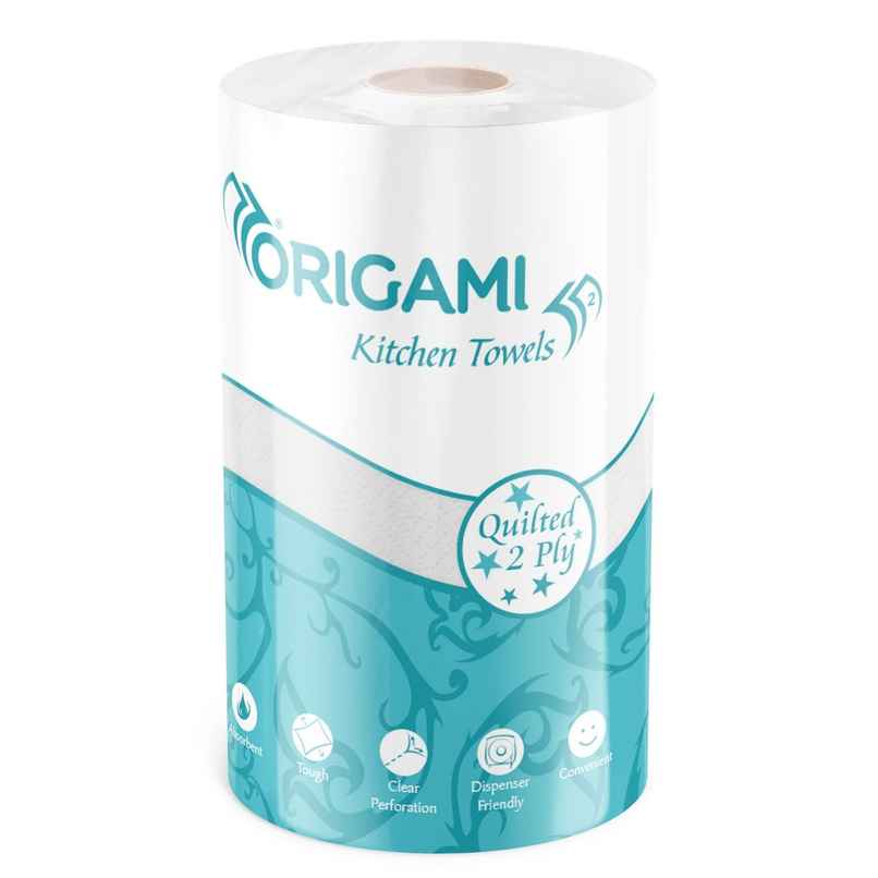 Origami 2Ply Kitchen Tissue Roll | 60 Pulls