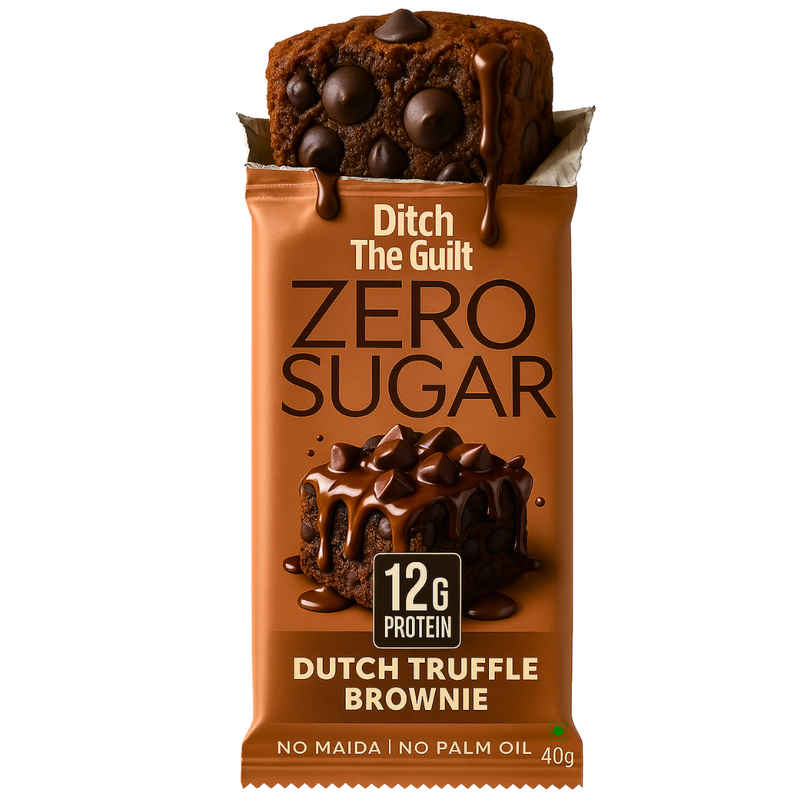 Ditch The Guilt Truffle Chocolate Protein Brownie Ditch The Guilt Truffle Chocolate Protein Brownie