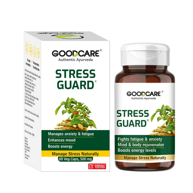 Goodcare Stress Guard Ayurvedic Capsule For Ultimate Relaxation And Calmness 60 Capsules Goodcare Stress Guard Ayurvedic Capsule For Ultimate Relaxation And Calmness 60 Capsules