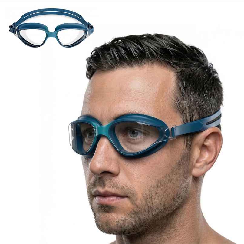 Lifelong Adult Unisex Swimming Goggles with Adjustable Strap | Blue Lifelong Adult Unisex Swimming Goggles with Adjustable Strap | Blue
