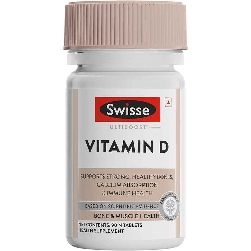 Swisse Vitamin D Complete Rda Of Vitamin D3 For Healthy Bones, Immunity & Strong Muscles