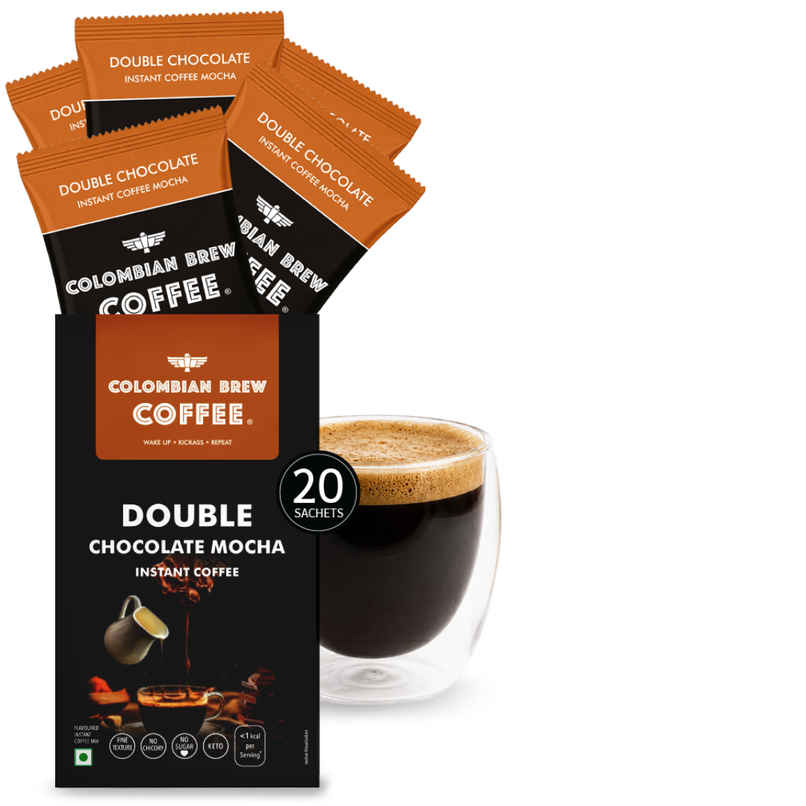 Colombian Brew Double Choco Mocha Instant Coffee | 20 Sachets