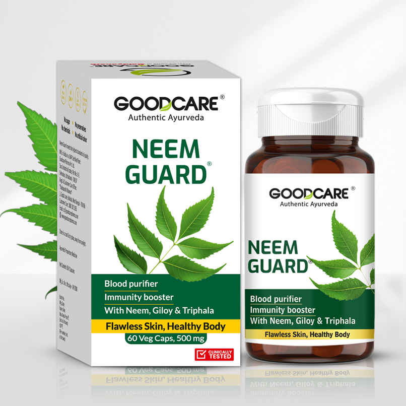 Goodcare Neem Guard Ayurvedic Capsules For Clear And Healthy Skin 60 Capsules Goodcare Neem Guard Ayurvedic Capsules For Clear And Healthy Skin 60 Capsules