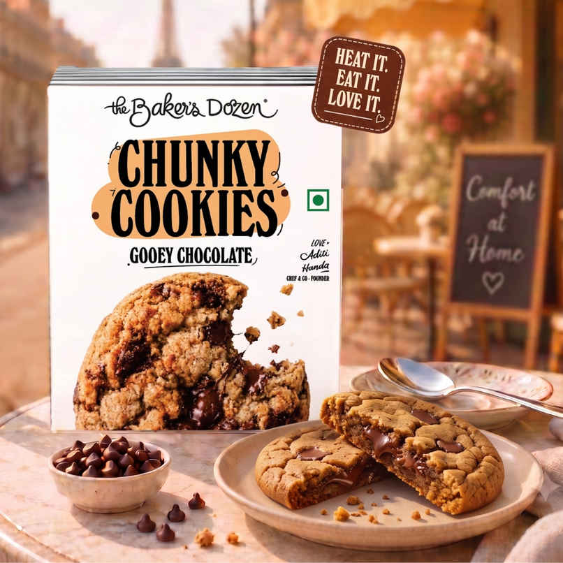 The Baker's Dozen Chunky Cookies | Gooey Chocolate
