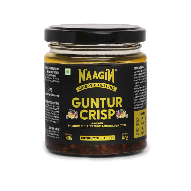 Naagin Guntur Crisp Chilli Oil | Crunchy & Garlicky Spice