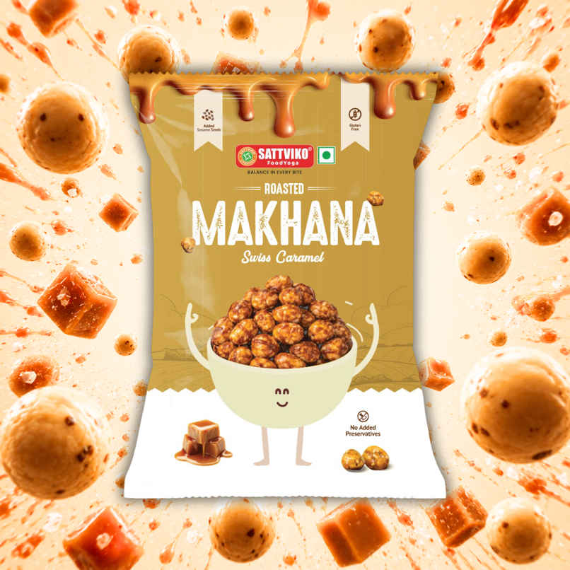 Sattviko Swiss Caramel Roasted Makhana