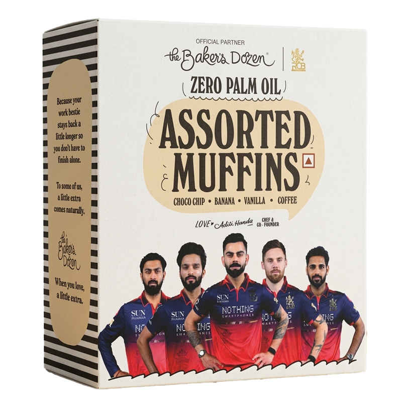 The Baker's Dozen Assorted Muffins | Chocochip Muffin | Vanilla Muffin | Banana Muffin | Cup Cakes