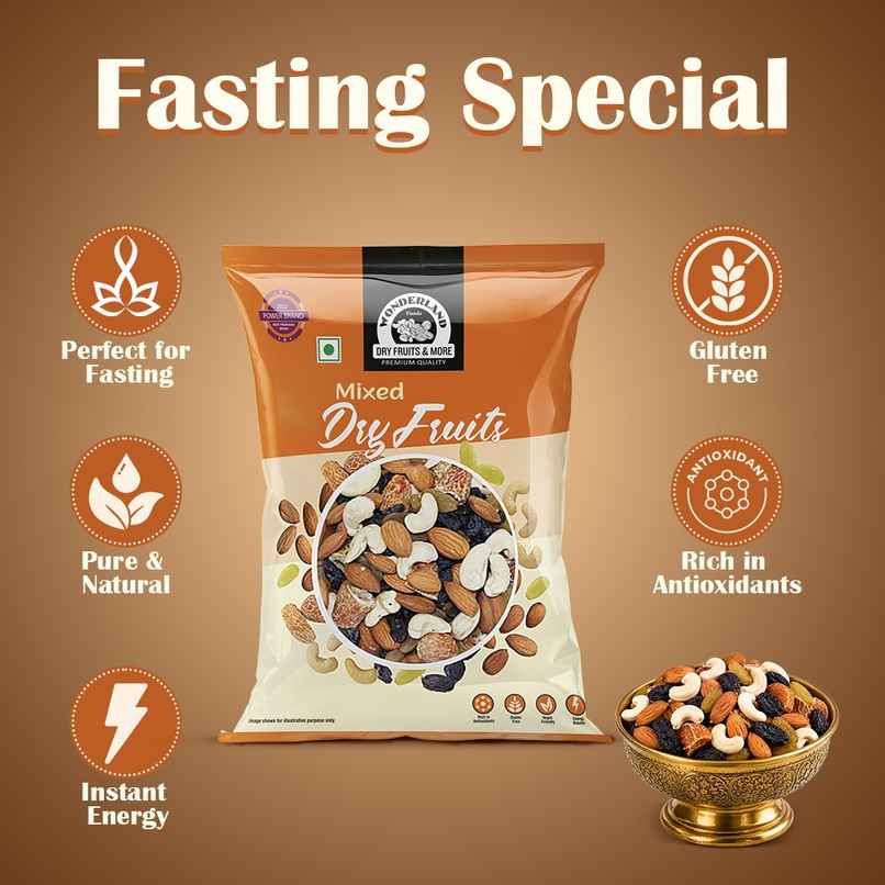 Wonderland Foods Vrat Punchmeva Dry Fruit Mix