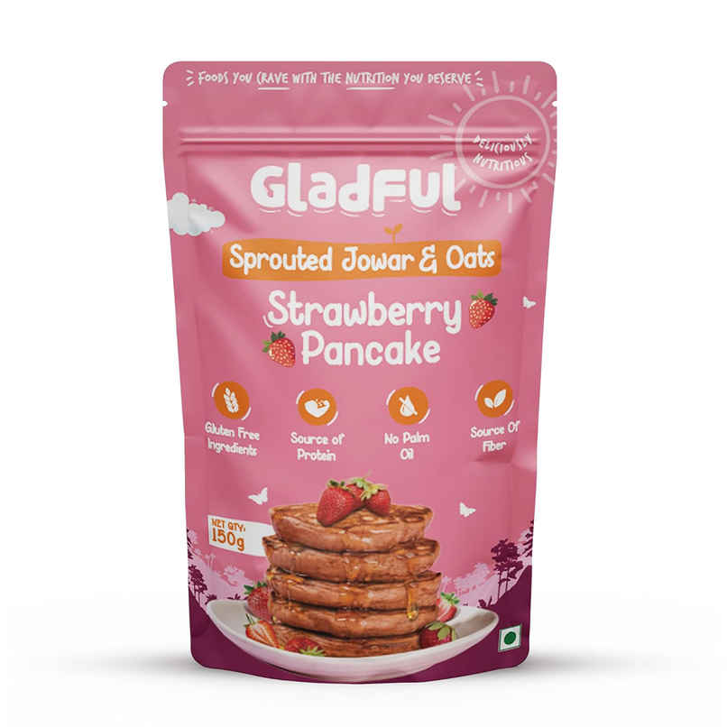 Gladful Strawberry Pancake Jowar and Oats Mix
