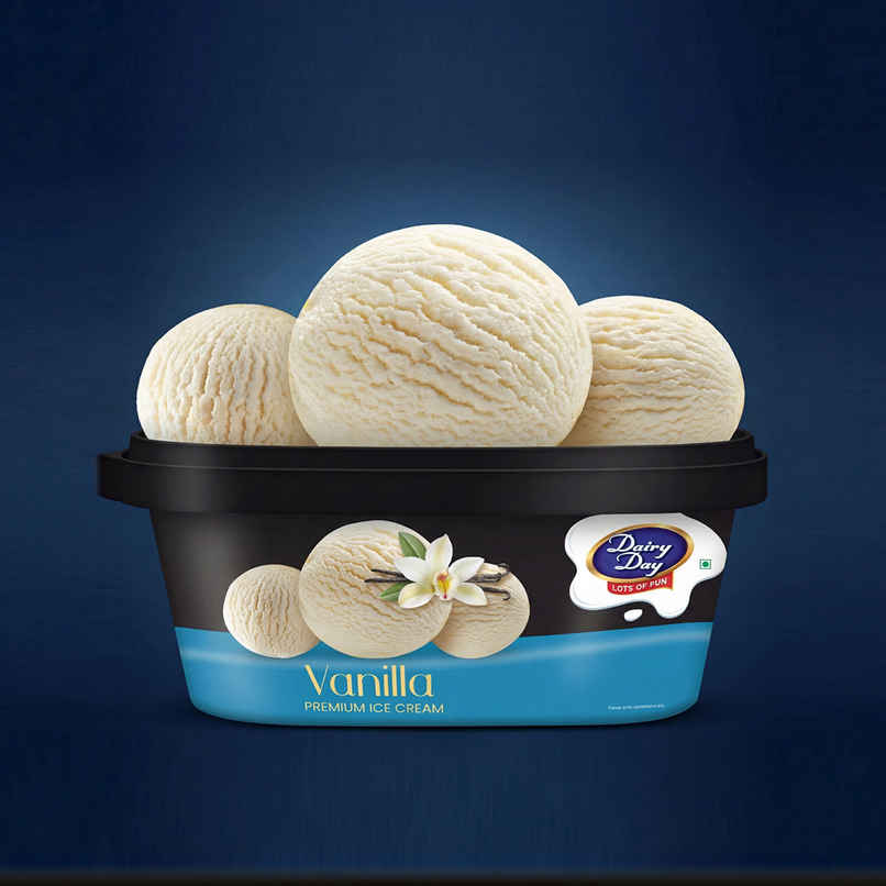 Dairy Day Premium Vanilla Ice Cream Tub | Smooth & Indulgent