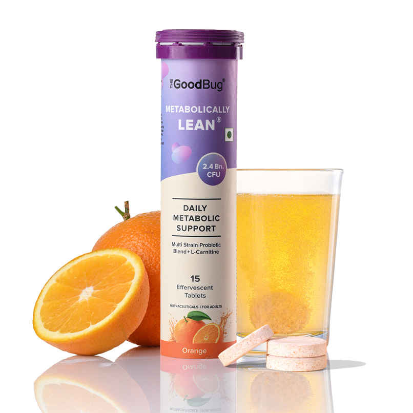 The Good Bug Metabolically Lean Effervescent Tablets Orange Probiotics Supplement and L Carnitine The Good Bug Metabolically Lean Effervescent Tablets Orange Probiotics Supplement and L Carnitine