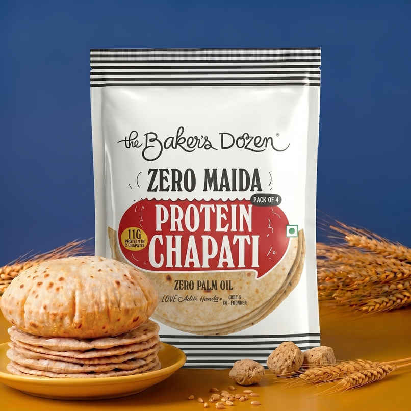 The Baker's Dozen Zero Maida Protein Chapati