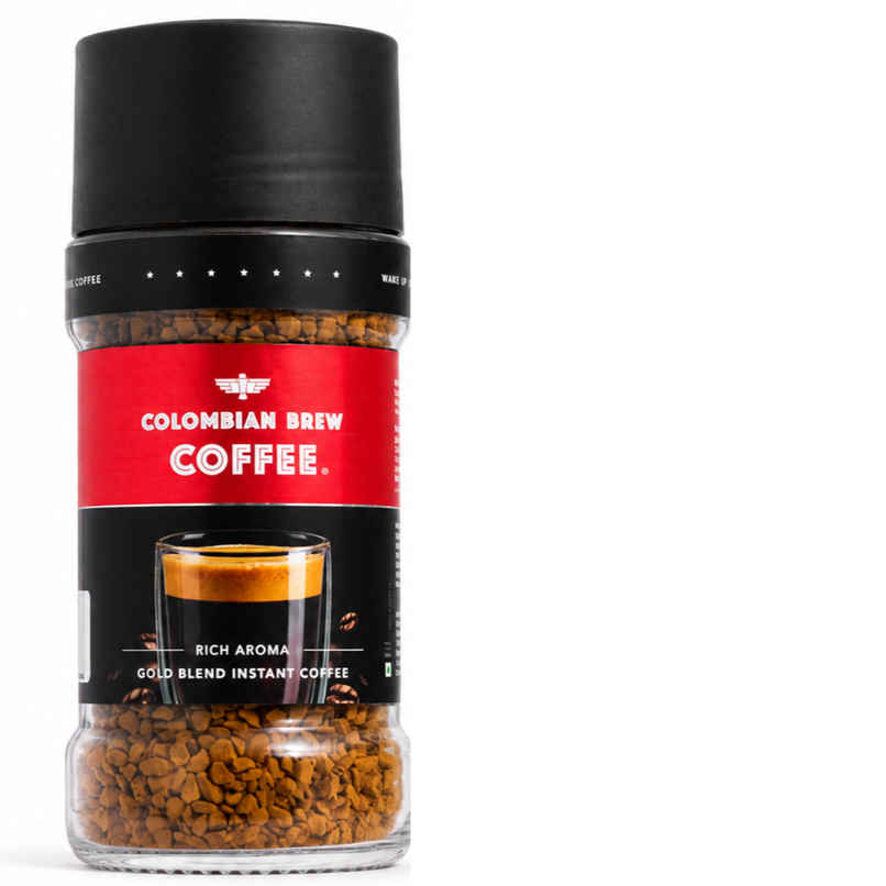 Colombian Brew Rich Aroma Gold Instant Coffee 10/12 Intensity - Freeze Dried
