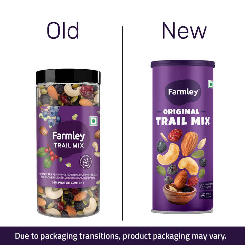Farmley Trail Mix Dry Fruit- Almonds, Cashews, Cranberries, Blueberries, Blackcurrant & More