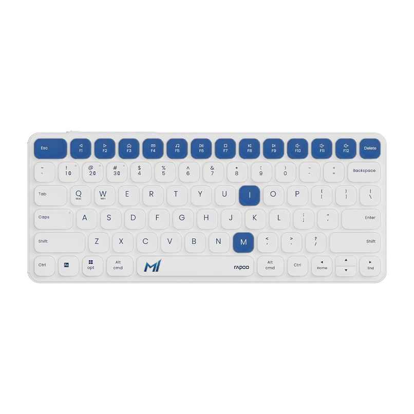 Rapoo X Mumbai Indians Edition E9050L Multi-Device Keyboard | 4 Devices Led Indicators | Ultra-Thin Rapoo X Mumbai Indians Edition E9050L Multi-Device Keyboard | 4 Devices Led Indicators | Ultra-Thin
