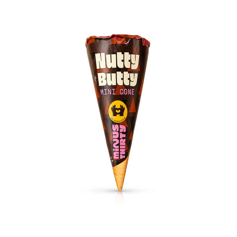 Minus Thirty Nutty Butty Mini Ice Cream Cone