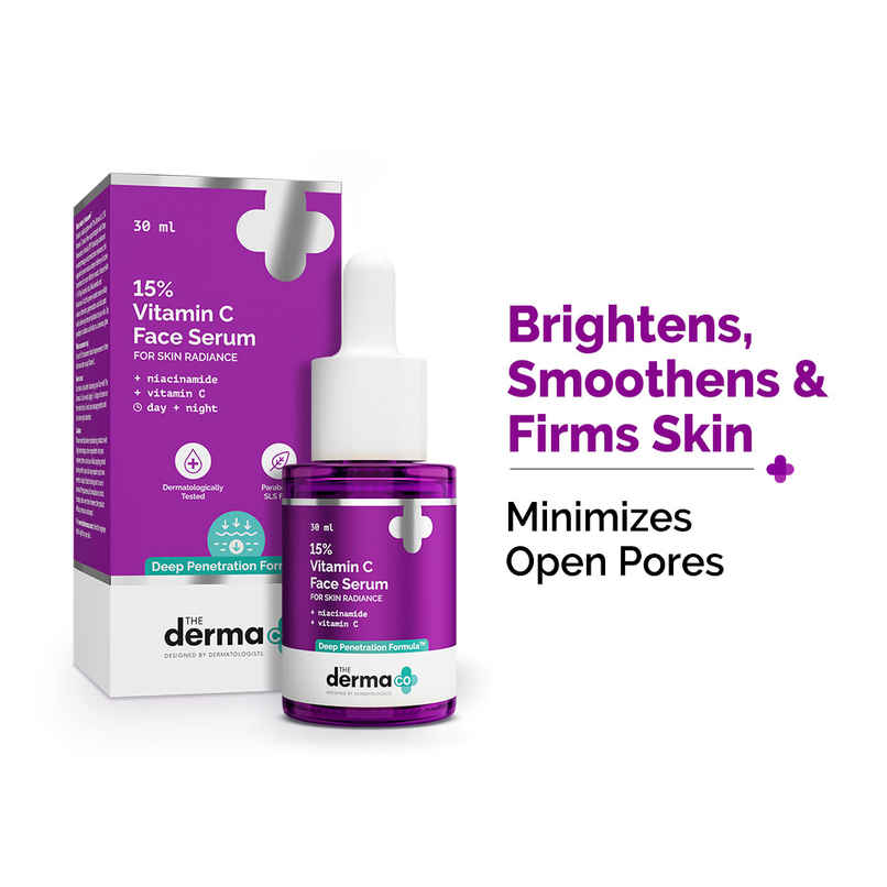 The Derma Co 15% Vitamin C Face Serum For Skin Radiance | For Men And Women The Derma Co 15% Vitamin C Face Serum For Skin Radiance | For Men And Women