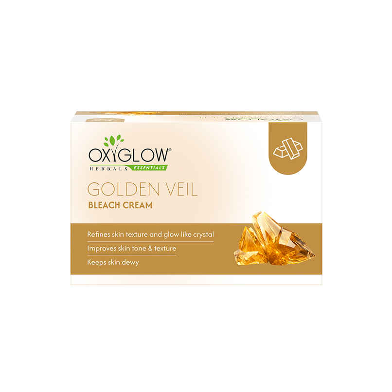 Oxyglow Herbals Golden Veil Bleach Cream For All Skin Types | Gives Instant Glow & Lightens Pigmentation Oxyglow Herbals Golden Veil Bleach Cream For All Skin Types | Gives Instant Glow & Lightens Pigmentation