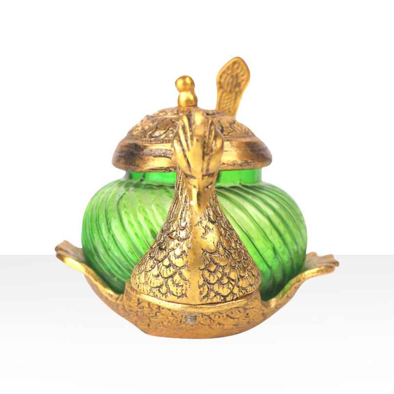 Devnidhii Bowl Glass Duck with Spoon