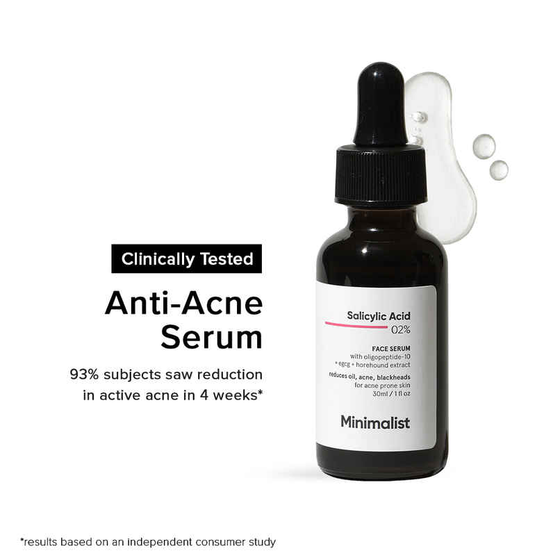 Minimalist Anti-Acne 2% Salicylic Acid Face Serum for All Skin Types