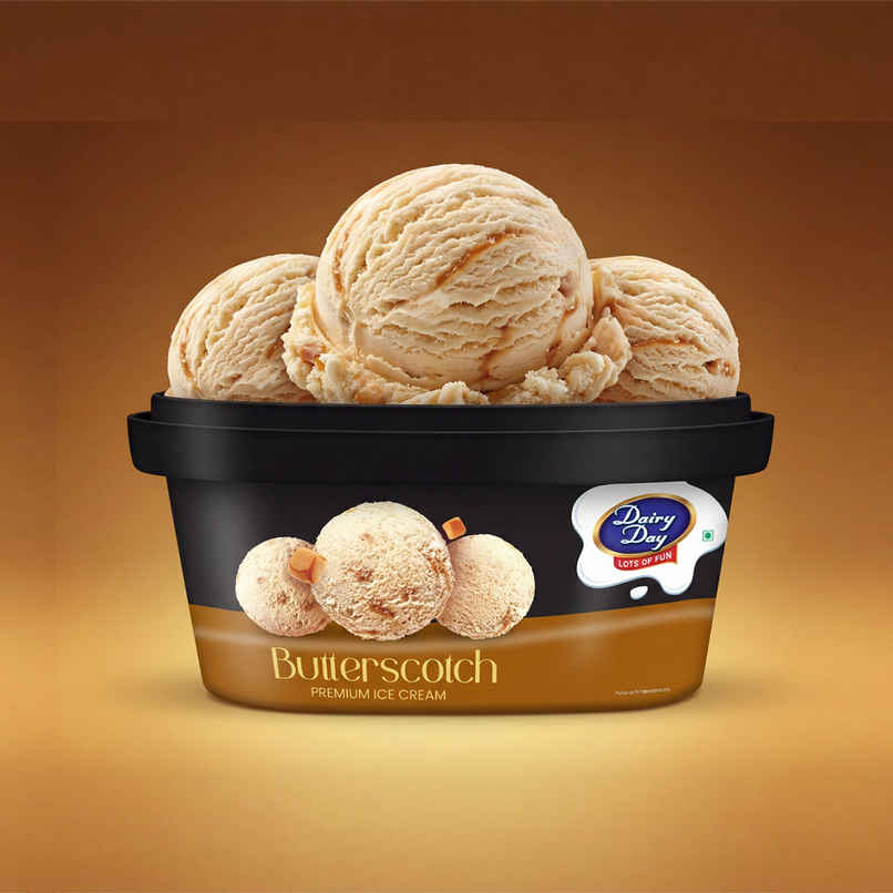 Dairy Day Crunchy Butterscotch Premium Ice Cream Tub