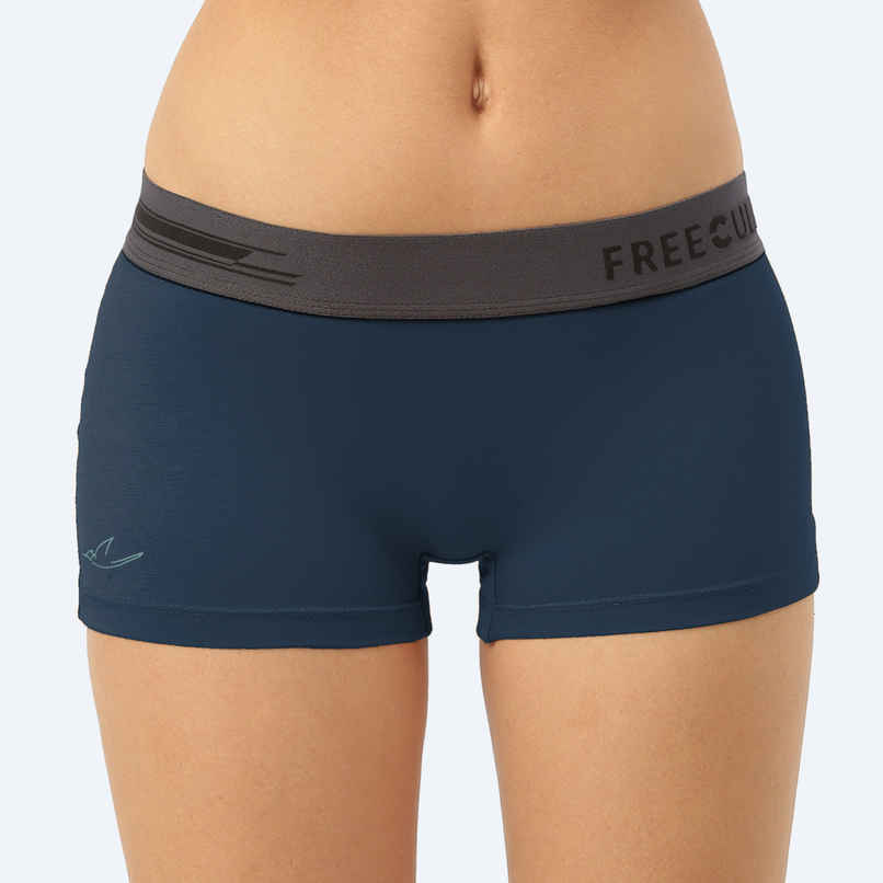 Freecultr Women's Micromodal Airsoft Boy Short - Pack of 1 Prussian Blue - M