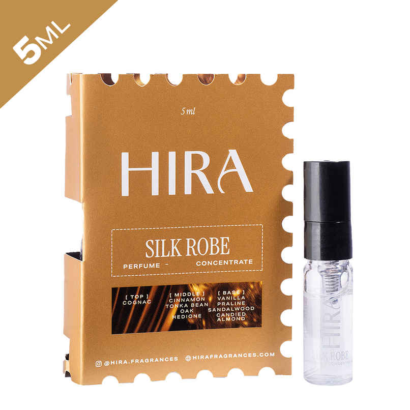 HIRA Silk Robe Eau De Parfum Mini for Women with Cognac & Vanilla Notes