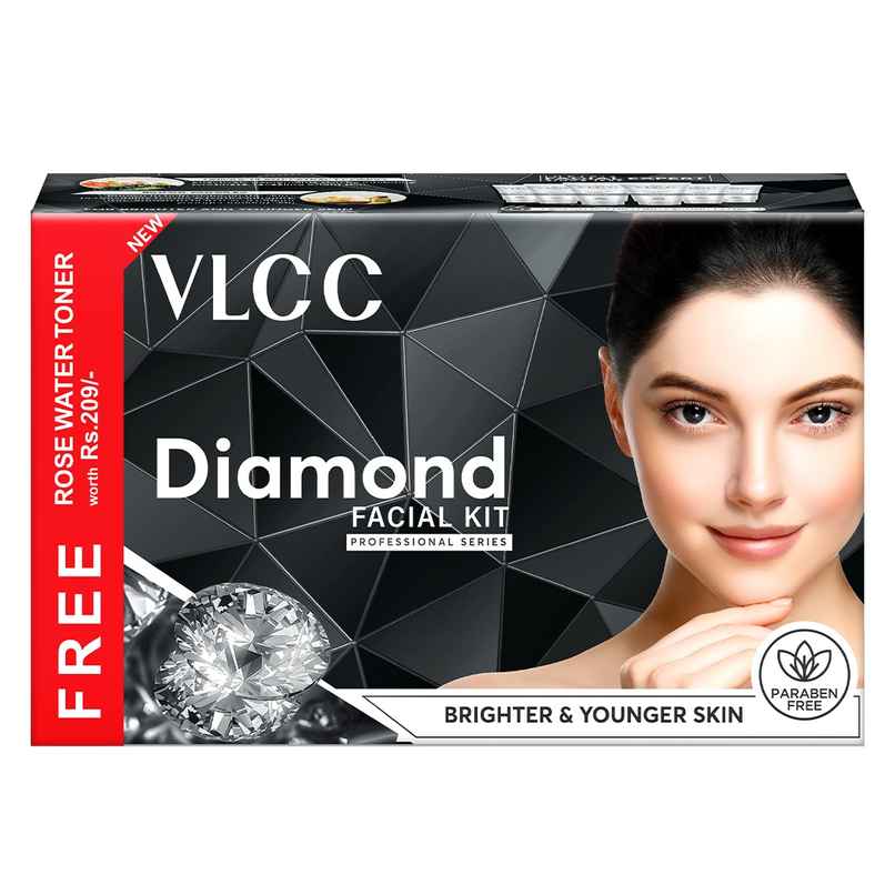 VLCC Diamond Facial Kit With Free Rose Water Toner