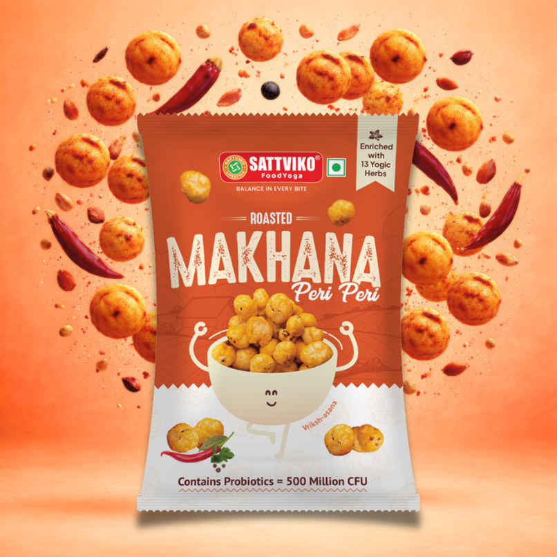 Sattviko Probiotic Peri Peri Roasted Makhana
