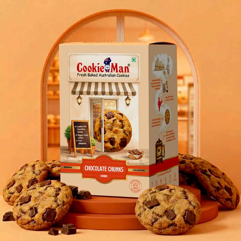 CookieMan Premium Choco Chunk Chocolate Cookies Biscuits CookieMan Premium Choco Chunk Chocolate Cookies Biscuits