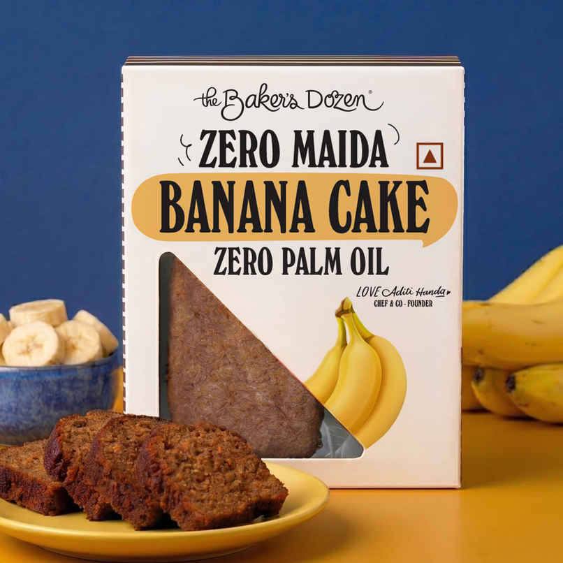 The Baker's Dozen Banana Cake Zero Maida | Whole Wheat | Fruit Cake | Zero Palm Oil | Clean Label The Baker's Dozen Banana Cake Zero Maida | Whole Wheat | Fruit Cake | Zero Palm Oil | Clean Label