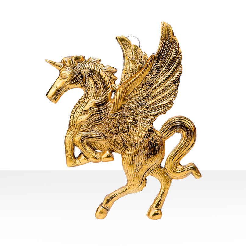 Flying Horse Pegasus | Gold Polish | Devnidhi Flying Horse Pegasus | Gold Polish | Devnidhi
