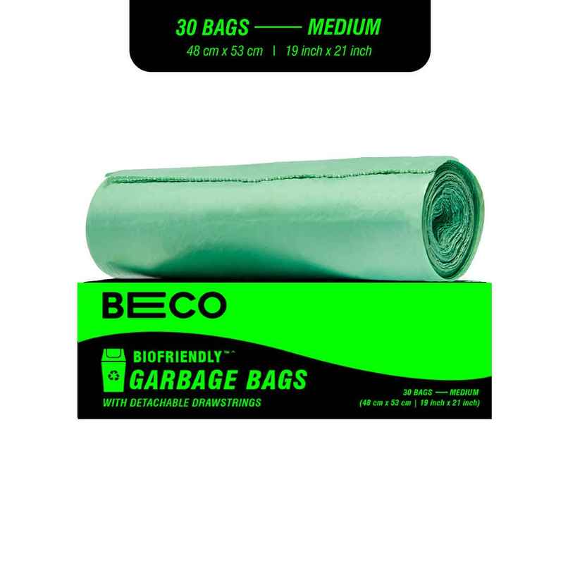 Beco Biofriendly Medium Garbage Bags - 19 x 21 Inch Beco Biofriendly Medium Garbage Bags - 19 x 21 Inch