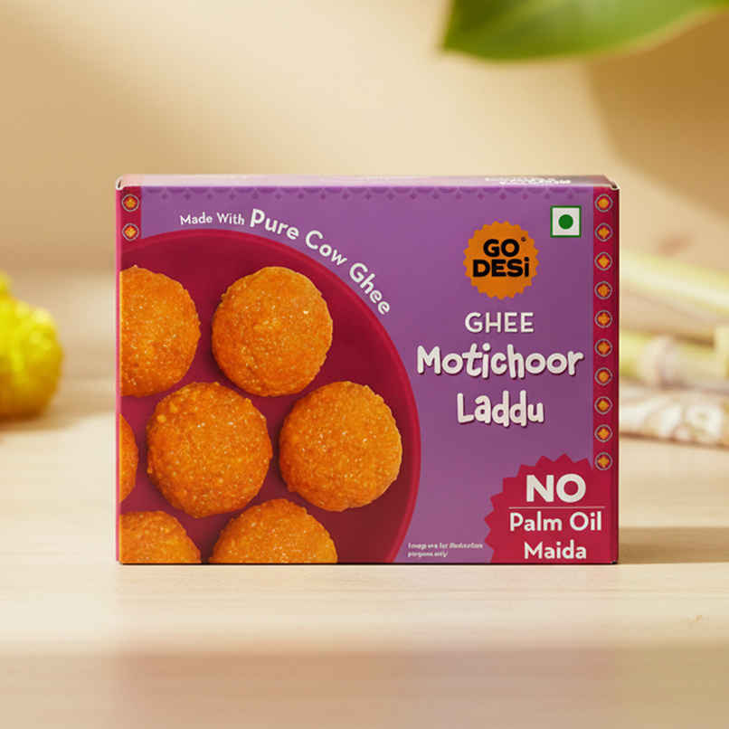 GO Desi Ghee Motichoor Laddu | Made With Pure Cow Ghee
