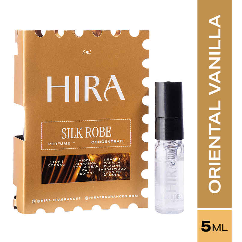 HIRA Silk Robe Eau De Parfum Mini for Women with Cognac & Vanilla Notes