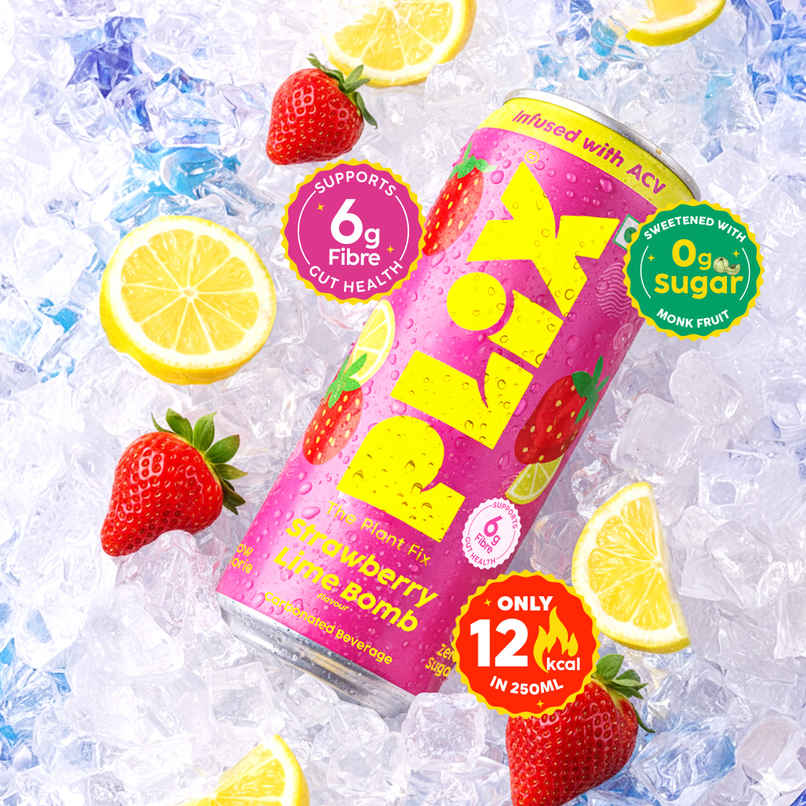 Plix Strawberry Lime Bomb Fizzy Soft Drink Can|Low Calorie & Zero Sugar|Prebiotics With 6g Fibre | Soda Plix Strawberry Lime Bomb Fizzy Soft Drink Can|Low Calorie & Zero Sugar|Prebiotics With 6g Fibre | Soda
