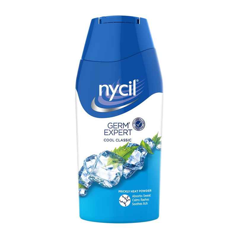 Nycil Germ Expert Cool Classic Prickly Heat and Cooling Powder - 50 g Nycil Germ Expert Cool Classic Prickly Heat and Cooling Powder - 50 g